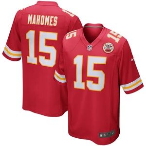 Men's Nike Patrick Mahomes Red Kansas City Chiefs Game Player - Jersey Size S